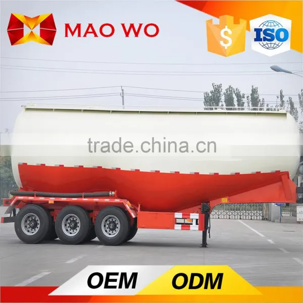Air Compressor Bulk Cement Tanker , Bulk Cement Transport Semi-trailer