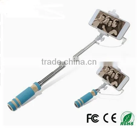 Foldable Cable Mini Camera Monopod Selfie Stick photo-3