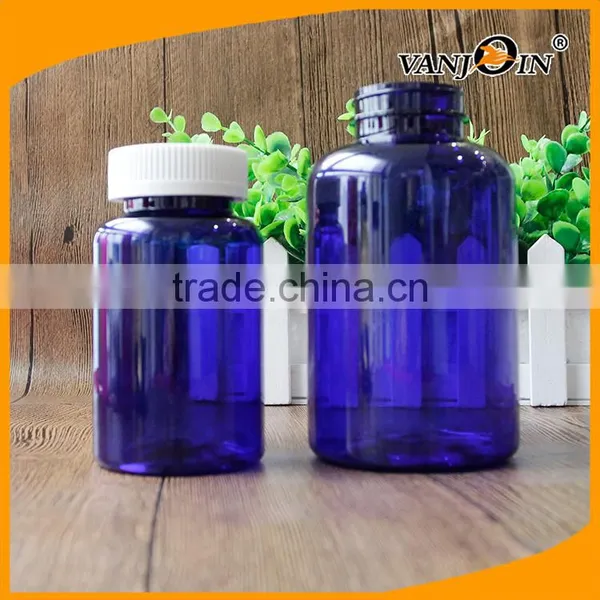 250ml PET Dark Blue Plastic Medicine Bottle With Child Resistant Cap photo-6