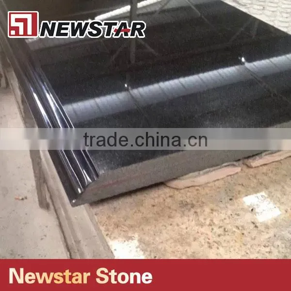 Newstar Black Solid Color Granite Countertop photo-4