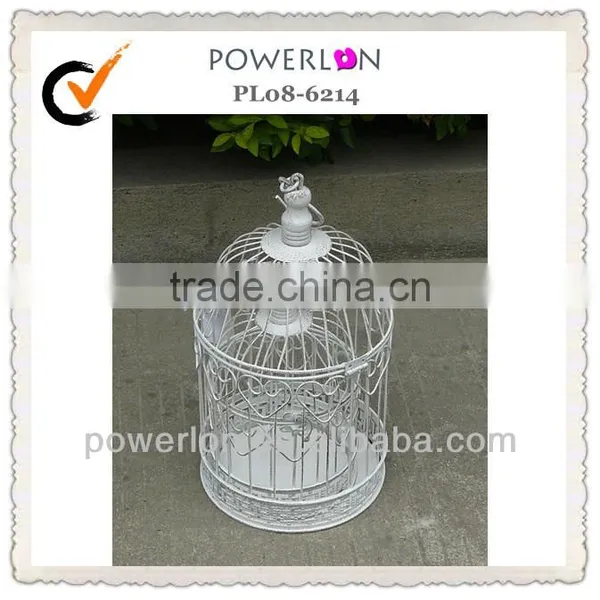Antique White Metal Decoration Wedding Bird Cages photo-4