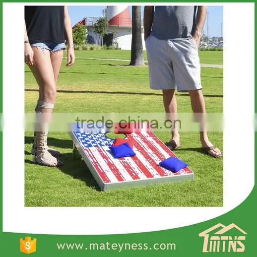 Football Field Cornhole Bag Toss Game Set photo-4