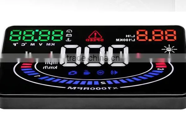 New Wholesale OBD HD Colorful Big Screen Display Universal Head Up Display For Car Cheap Price photo-4