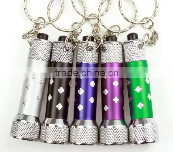 LED Flashlight Torch Zinc Alloy keychain/Mini outdoors Torch
