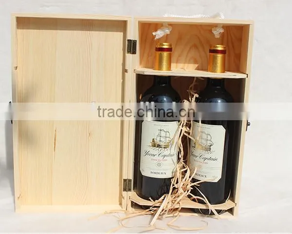 Single-deck Six Pine Wine Bottle Storage Box photo-6