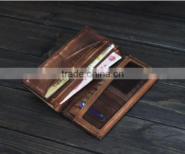 Retro Style Magic Cowskin Leather Men Wallet for Travel photo-2