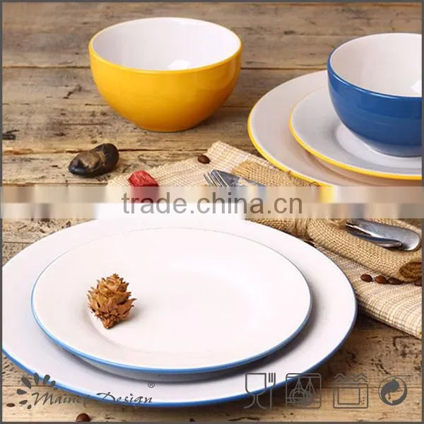 18pcs Two-tone Color Ceramic Dinner Set photo-3