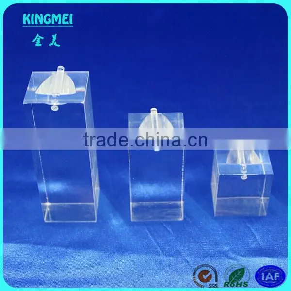 Fashion Top Grade Crystal Leaf Shape Acrylic Jewelry Display Block,cube Made in China photo-6