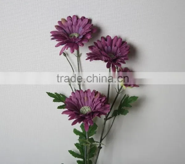 White Decorative Artifial Gerbera Flower for Landscaping Decoration photo-3