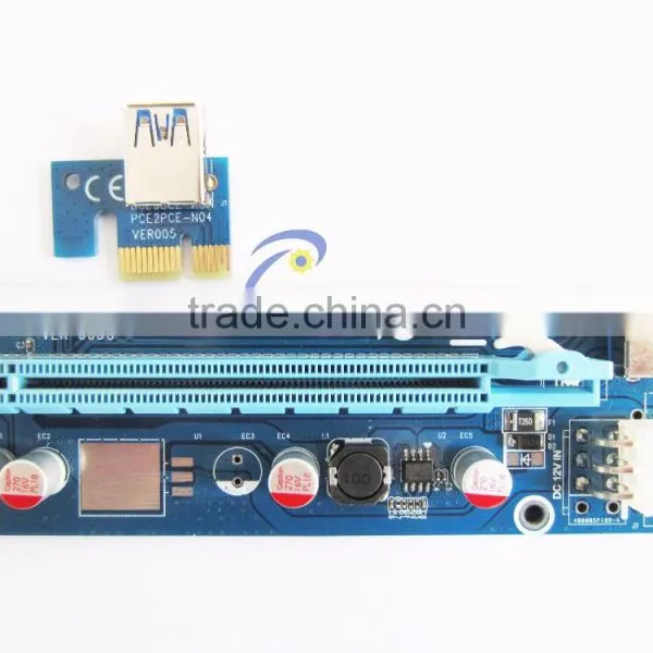 60cm USB 3.0 Cable Power 6PIN PCIE Express for Bitcoin Pci-e to Pci Converter Card Pci Express to Usb 3.0 Converter for Bitcoin