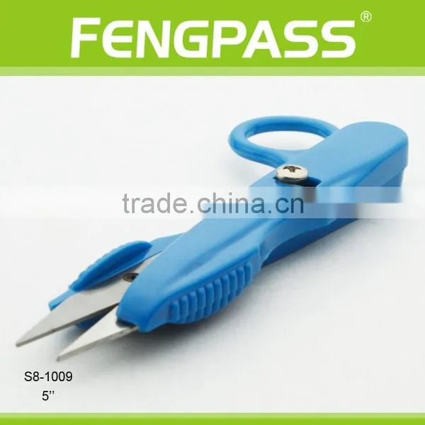 S8-1009 5" 2Cr13 Stainless Steel Blade With Plastic Handle Thead Scissors photo-3