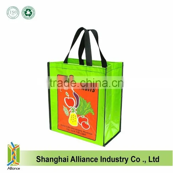 China Recyclable Bopp Glossy Laminated pp Woven Shopping Bag photo-2