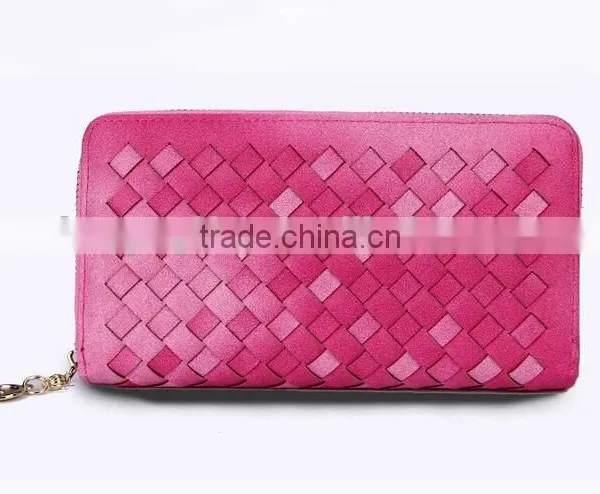 2015 Fashion New Design Woman Wallet Knit Lines Lady Wallet/Purse Women photo-4