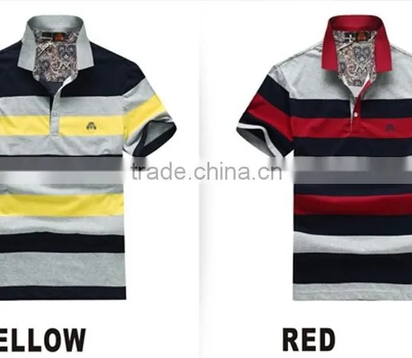 7 Years Experience Embroidered Logo High Quality Cotton Short Sleeve Mens Wholesale 2014 Fashion Style Custom Polo Shirt photo-2