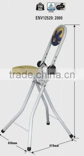WR5021GS Iron Chair Ladder Chair Household Agility Folding Chair photo-2