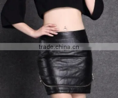 Fashion Girls Winter Feather Skirts Warm White and Black Feather Skirt photo-3