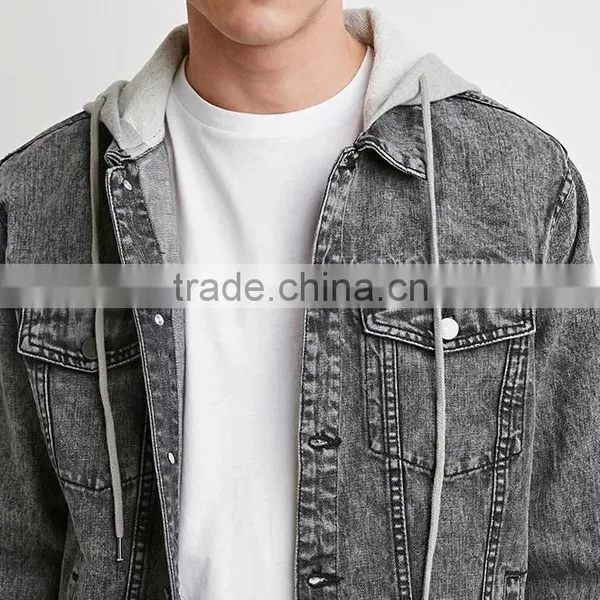 Best Price Men Jean Denim Jacket Hoodies Wholesale Suppliers photo-4