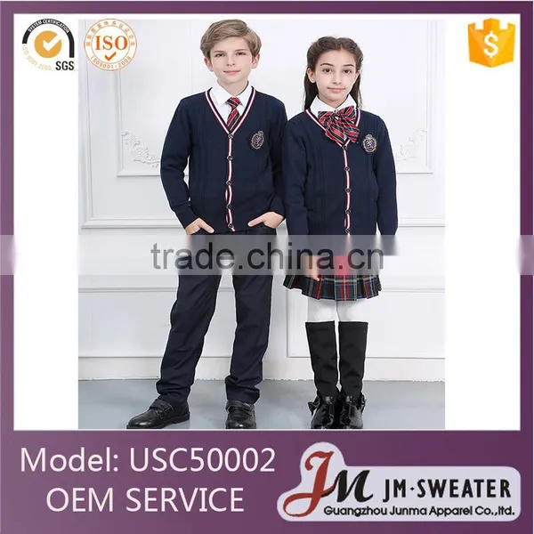 High Quality Knitting Cardigan Beautiful School Uniform