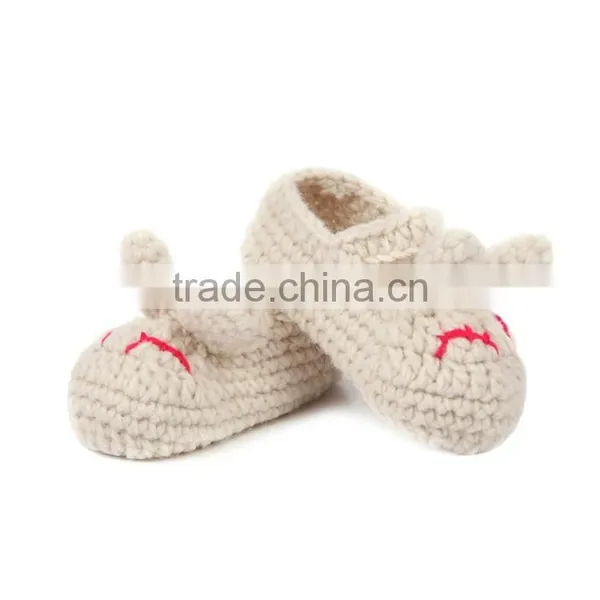 Sleepy Cat Type Hand Crochet Shoes for Baby photo-3