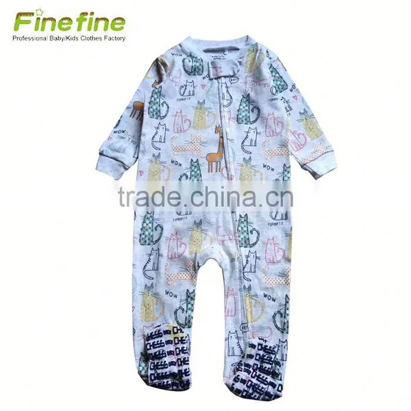 Summer New Arrival Cute Animal Baby Romper With Feet photo-3