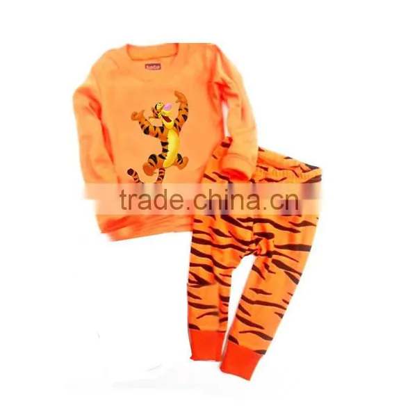 S32657W Boutique Childrens Clothes Sets Boys Pajamas Long Sleeve Children Sleepwear 100% Cotton Kids Pyjamas photo-5