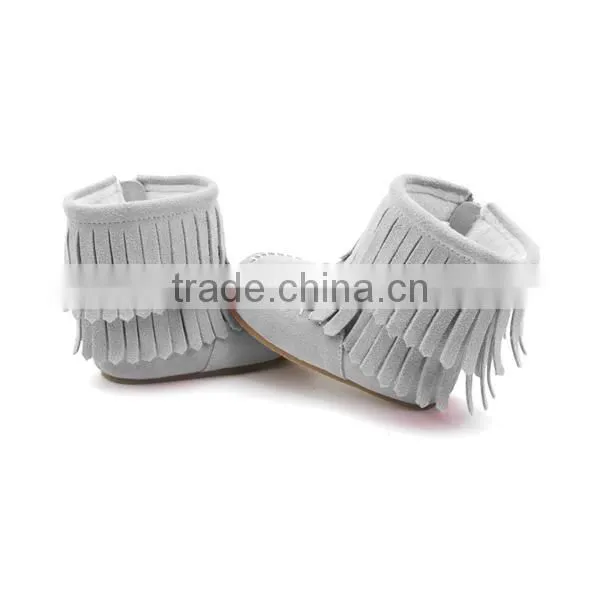 Snow Boots Grey Suede Kids Fashion Winter Boots photo-4