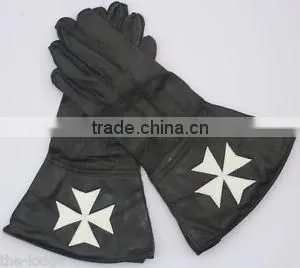 Masonic Craft Regalia White Leather Square & Compass Emblem Glove photo-2