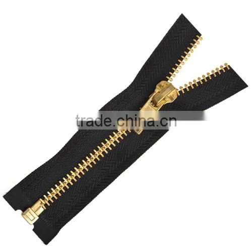 5# Heavy Duty Jacket Brass O/E Metal Zipper photo-4