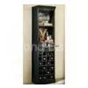 Corner Wine Cabinet Grid Tower With Hardwood And Mahogany Veneer