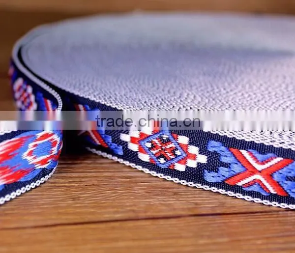 India Lace Trim Jaquard Ethnic Ribbon Geometric Embroidery Lace for Garments photo-2