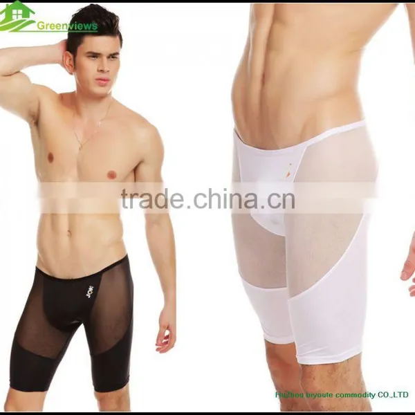 High Quality Pants Men Underwear Lingerie Made in Poland Men Middle Pants Sports Wear Siamese Trousers Men Boxer Shorts photo-6