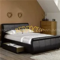 Luxury Storage PU Leather Bed Bed-P-108