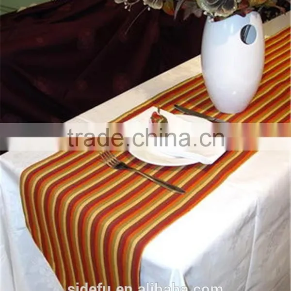 Decorative Jacquard Home Reataurant Satin Table Runner photo-2