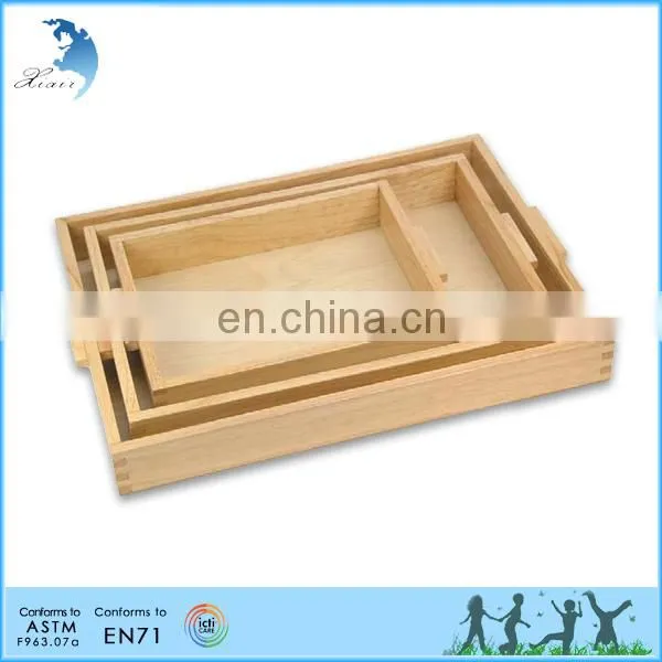 Chinese Supplies Hard Wood Gardon Montessori Materials for Kids Touch Real Life photo-6