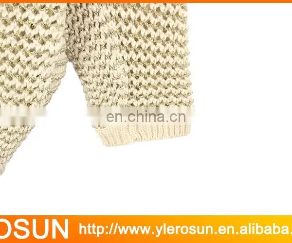 Ladies Crocheted Long Sleeve Pullover Cable Knit Sweater photo-5