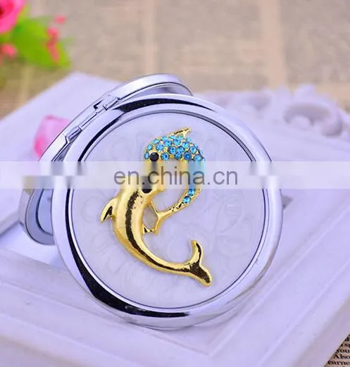 Dolphine Design Your Own Compact Mirror Big Makeup Mirror Portable Cosmetic Mirror