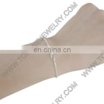 Cheap Wholesale Stainless Steel Infinity Women's Wedding Bracelets With CZ Jewelry Gifts photo-5