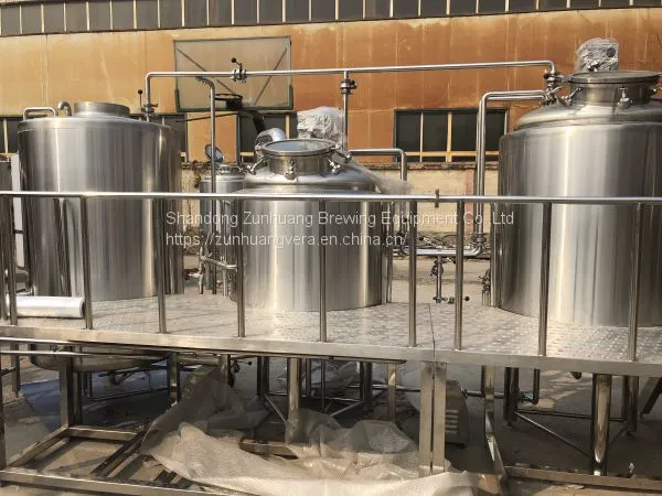 500L Beer Brewing Equipment Commercial Beer Mash Tun Brew Kettle Beer Making Machine Alcohol Equipment photo-4