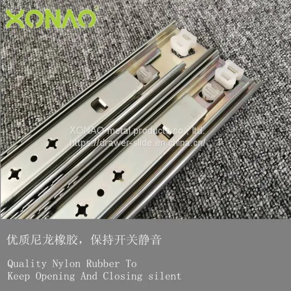 53mm Heavy Duty Full Extension Ball Bearing Slide, 250 LB Load Capacity, Without Quick Releas Clip photo-3