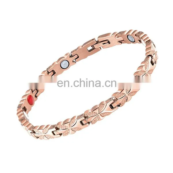 316L Stainless Steel Adjustable Blood Pressure Control Bracelet Magnetic photo-2