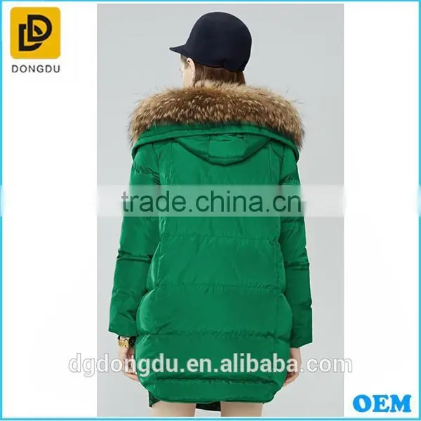High End Elegant Green Winter Coat for Ladies photo-2
