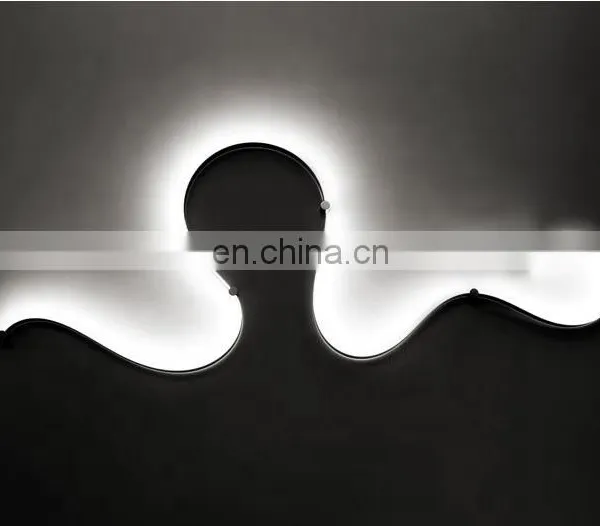 Nordic Newest Creative Aluminum LED Curve Wall Lamp Wall Sconce Snake Modern Wall Light for Home photo-3