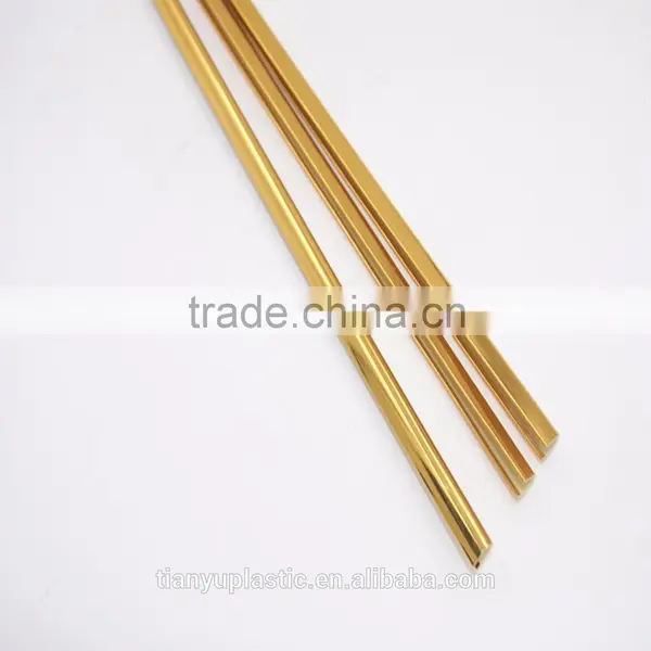 Hard High Glossy Shiny Golden Plastic U Shape Plastic Strip for KT Board Advertisement Board photo-2