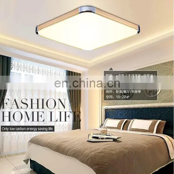 LED Modern Ultra-thin Led Ceiling Lamps Nonpolar Dimmable Rectangular Bedroom Light photo-3