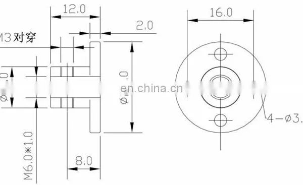 ChiHai Motor High Hardness Metal Threaded Hole Flange Coupling Rigid Flange Coupling Motor Guide Shaft Axis DIY Model photo-4
