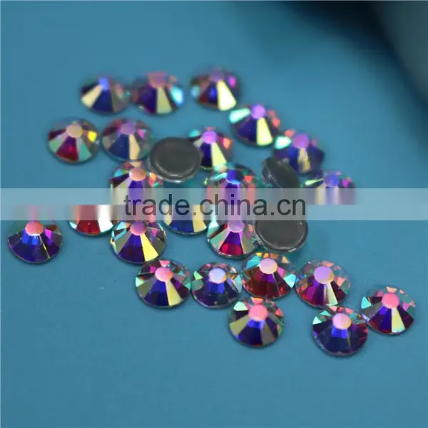 High Quality Low Price Wholesale Crystal AB Flatback Hotfix Rhinestone for Wedding Dress photo-2
