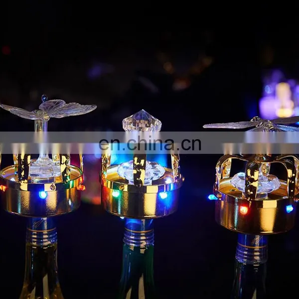 Modern Design Nightclub Bar Led Lighting up Crown Champagne Bottle Sparklers photo-4