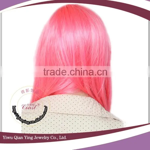 Long Body Wave Japanese Cosplay Pink High Quality Synthetic Wigs photo-3