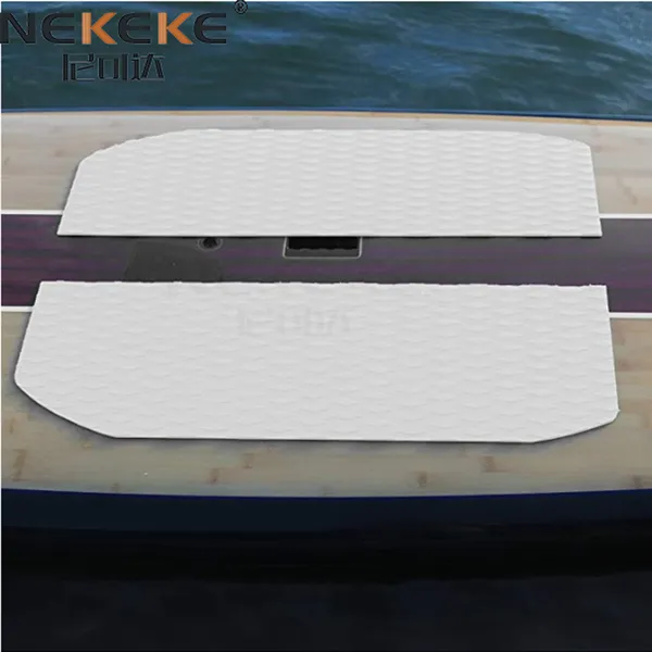 NEKEKE 80*240*0.6 cm White+Diamond on Surface Boat Yacht Marine EVA Deck Foam Sheet Composite Outdoor Decking photo-3