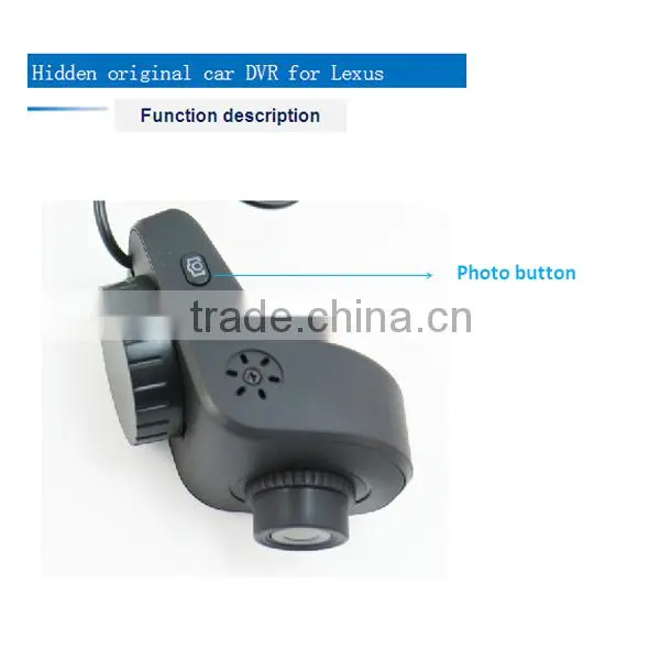 Hidden Original Car Black Box Night Vision 170 Degree Wide Angle for Lexus photo-5